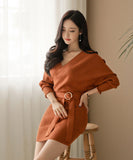 【2色】ミニドレス キャバドレス 袖付き 新作 ゴージャス 高見え MY2-ZED889526B