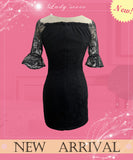 【4色新作入荷】【袖にフリル付き】匠手作り ミニドレス キャバドレス 谷間魅せ かわいい ゴージャス YN22-816