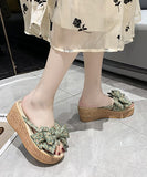 花柄 スリッパ ハイヒール サンダル 新作 MY5-MQ1659