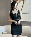 ミニドレス キャバドレス 新作 かわいい 谷間魅せ セクシー MY2-YM8718