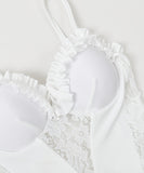 今年限定 新作 水着 モノキニ タンキニ かわいい レース フリル MY7-KSD2308