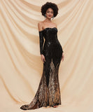 ドレス ロングドレス パーティードレス 宴会 セクシー キラキラ 欧米 最新デザイン XY2-PC-M0296