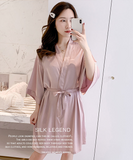 【2点 ドレス+コート】Tバック付き ベビードール レース スリング パジャマ ドレス シースルー 透け レース Vネック スリップ ランジェリー XY-XE-2194