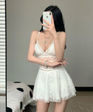 ビキニ モノキニ かわいい レース 水着 セクシー Aライン MY7-DP-A29824