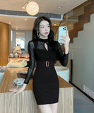 3色 レース セクシー 肌見せ 高見え ファッション 超人気 最強コスパ ミニドレス キャバドレス MY2144-MLS5843