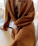 【5色】高品質 カシミヤ コート オーバーサイズ 韓国スタイル チェスターコート ウール Chic XH2-BQL002