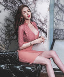 キャバドレス  ミニドレス レース セクシー 着痩せ 盛れる 新作 ZED887290A71