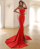 xs--xl ロングドレス パーティードレス 脚長効果 大人かわいい 肌見せ セクシー 結婚式 披露宴 MY2-PC-FT1683