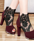 2色 刺繍 高見 披露宴 宴会 ハイヒール パンプス MY5010