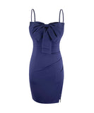 5色 キャバドレス ミニドレス セクシー Vネック 大人 かわいい リボン 新作 MY2-YM8644