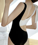 ビキニ 可愛い 着瘦せ chic セクシー 肌見せ モノキニ 温泉 XH7-KSD2802