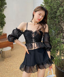 レディース レース セクシー フリル かわいい 水着 MY7015