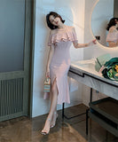 フリル 可愛い エレガント マーメイドスカート 高品質 通勤 XH2-JY1964