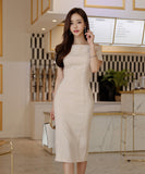 ワンショルダー ドレス パーティードレス 結婚式 二次会 ひざ掛け ドレス 同伴 アフター MY2-ZED883753BX