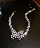ピカピカ 超人気 ダイヤモンド ネックレス おしゃれ 蝶 XH3-BY-HN1330