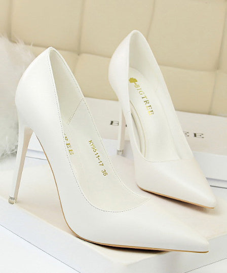 10cm/7.5cm 7色 無地 ゴージャス ハイヒール パンプス 新作 美脚効果 MY5-DS9511-17