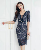 ミニドレス キャバドレス レース セクシー 谷間魅せ 新作 MY2-ZED880620E49