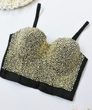 パーネルスタイル  谷間魅せ キラキラ  着痩せ大人かわいいインナー タンクトップ  MY2126