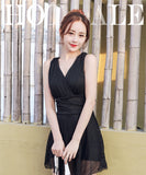 水着 レディース 体型カバー ワンピース オールインワン  20代 30代 40代 女性用 大きいサイズ XY-DS-668081