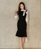 ロングドレス パーティードレス かわいい ゴージャス リボン MY2-889210GS