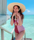 かわいい 夏 水着 モノキニ タンキニ 海 ビーチ 清楚感 体型カバー 着痩せ MY7-BY2613