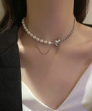 真珠 ネックレス レディース かわいい ハート MY9015