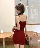 【4色】ミニドレス キャバドレス リボン かわいい ニット MY2-MLS6202