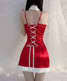 【2点セット】ミニドレス キャバドレス クリスマス サンタ服 かわいい MY2-GR1783