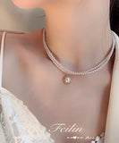 高見え 真珠 ネックレス レディース MY9016