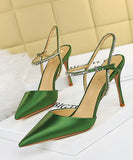 4色 ハイヒール 宴会 ダイヤモンド 淑やか サンダル 高級感 XH5-DS221-1