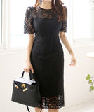 ミニドレス ひざ丈ドレス ドレス 新作 2色 かわいい MY2-ZED887445E49