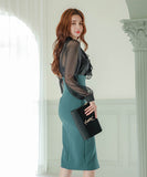 【上下セット】ひざ掛け ドレス 新作 ゴージャス レース 大人かわいい MY2-ZED880815-1E49