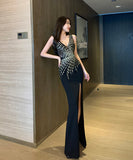 ロングドレス パーティードレス レース 刺繡 ゴージャス 指名注目 MY2-YM9083