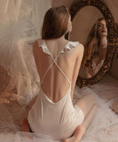 2色 フリル レース 大人かわいい セクシー 新作 パジャマ ルームウェア MY8-GSMA27