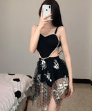 水着 刺繡 レース 海辺花火 可愛い ビキニXH7-SD22030