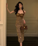 ロングドレス パーティードレス 宴会 パーティー セクシー ピカピカ MY2-MLS7263