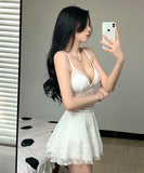 ビキニ モノキニ かわいい レース 水着 セクシー Aライン MY7-DP-A29824