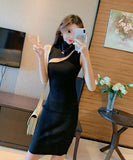 【4色】ミニドレス キャバドレス 新作 谷間魅せ セクシー かわいい MY2-MLS6272