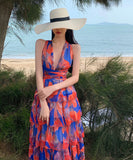 サンドレス 花柄 レース かわいい 背露出 セクシー 新作 夏 海辺 MY2-XD6761