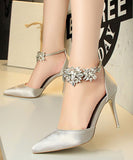 6色 ピカピカ 脚長効果 高級 ダイヤモンド ハイヒール MY5020