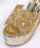 スリッパ ハイヒール ピカピカ ナイトクラブ 高見え ゴージャス MY5-ZJ001=128-1