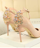 4色 キラキラ 指名 同伴 魅力 履きやすい 痛くない ハイヒール MY5014