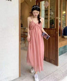 サンドレス ワンピース ロングドレス 旅 夏 海辺 日光浴 リゾート MY2-XD1508#