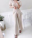 【上下2点セット】かわいい 新作 ワイドパンツ 夏 通気 肌触りの良い MY2-ZED883766A71