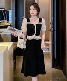 【即日発送可能】2色 ひざ掛け ドレス かわいい 新作 フリル リボン MY2-TBQYX