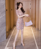 かわいい 花柄 おしゃれ 夏限定 ミニドレス ワンピース MY2012