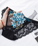 【17タイプ】黒 レース 刺繡 紐パン 下着 パンティ パンツ MY8-RS8883#