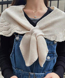 マント 肩挂け ストール ショール ニット 秋冬 防寒 かわいい MY9029