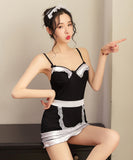 メイド かわいい コスプレ セクシー 肌見せ ミニドレス MY2064