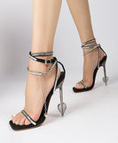 【7色】チェーン ハイヒール ダイヤモンド セクシー おしゃれ ユニークXH5‐XL‐MY-3295-1